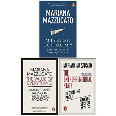 Mariana Mazzucato 3 Books Collection Set  Mission Economy,  | Mariana Mazzucato