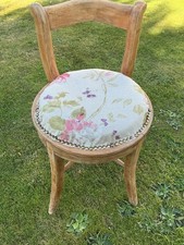 Vintage bedroom vanity dressing chair / childs/ cottage