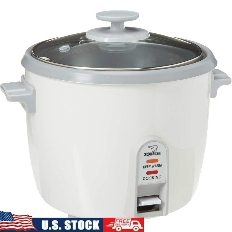 6-Cup Rice Cooker Steamer Electric Automatic Keep-Warm Function Glass Lid New