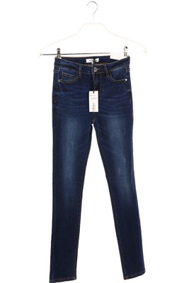 MORGAN Distressed Straight Cut Jeans High Waist EUR 34 = D 32 denimblau NEU