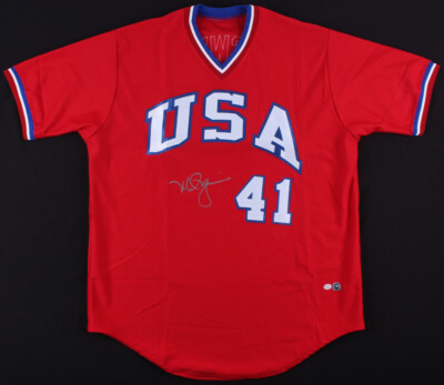 Mark McGwire Signed Team USA Olympic Jersey (MLB Holo Online Authentics  Holo)