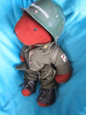 VINTAGE PARATROOPER BEARATROOPER TEDDY BEAR 22