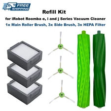 Refill Kit for iRobot Roomba i6 i7+ i8+ j8+ e6 e5 Main Roller Side Brush Filter