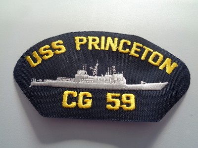 (A37-1382) US Navy Cap Patch USS Princeton CG-59 Ticonderoga-Class Guided Missil