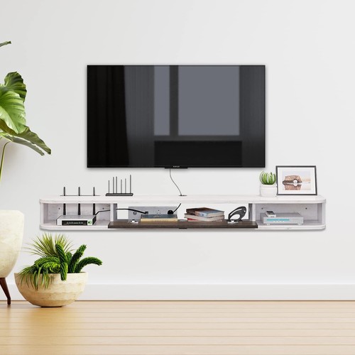 Pmnianhua Floating TV Console,47'' Wall-Mounted Media Console,Floating TV Cab... - Picture 4 of 7