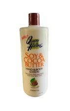 QUEEN HELENE Hand & Body Lotion, Soy & Cocoa Butter 32 oz (1 New)