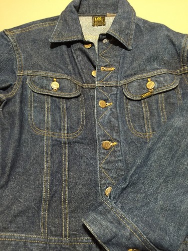 Vtg Lee Sanforized Denim Jean Jacket 