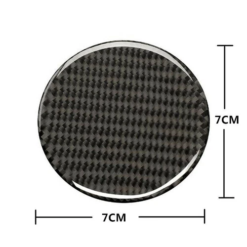 Black Carbon FiberCup Holder Pad Water Cup Slot Non-Slip Mat Car Accessories 2x - Picture 4 of 8