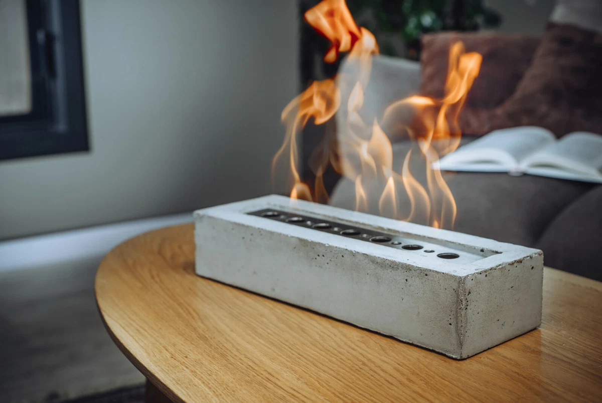 Bio ethanol fire place, Terrace table fireplace, Real fire burner, URBA |  eBay