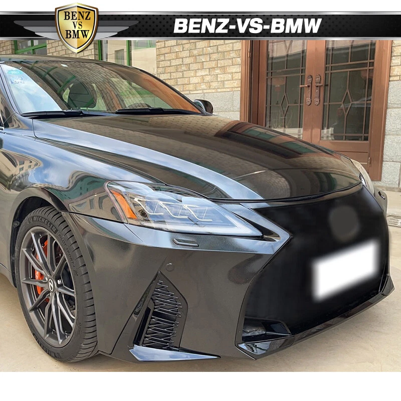 Se adapta a 06-13 Lexus IS250 IS350 actualización a 2021 IS F estilo deportivo cubierta de parachoques delantero Foto 2 de 4