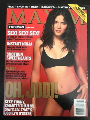 JODI LYN O'KEEFE MAXIM MAGAZINE - April 2000 THE VAMPIRE DIARIES - PRISON BREAK