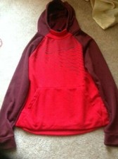 Nike Boy/Girl Youth Large Red Sweatshirt Dri-Fit Jacket  Hoodie Hood EUC 