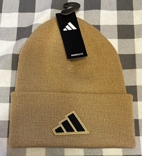NWT - Adidas Logo Postseason Fold Beanie Magic Beige- Woman  s One Size Fits All