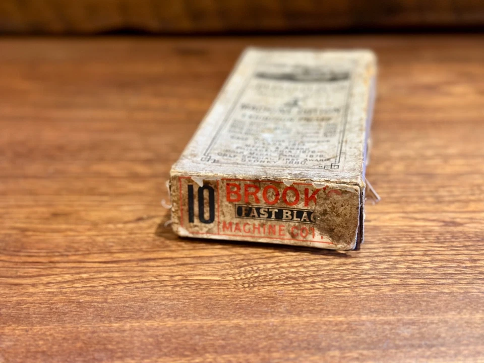 Antique Brooks Meltham Mills Machine Cotton Thread Box - Image 2 of 4