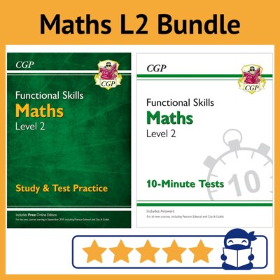 Functional Skills Maths Level 2 - Study, Practice & Tests with Answers - CGP NEW