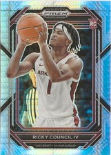 2023 Panini Prizm Ricky Council IV Silver Prizm SP RC #1 