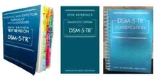 DSM-5-TR + tab + desk reference (PB ) + classification 3 book set FAST SHIPPING