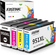 4PK Ink Cartridges for HP 950 XL 951XL OfficeJet Pro 8600 8100 8610 8620 8625