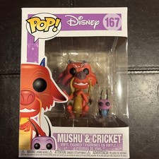 Funko Pop! Vinilo: Disney - Mushu (con cricket) #167
