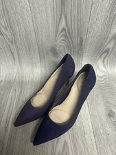 Women’s Dune London Andina Blue Suede Court Heels UK Size 5 Brand New 