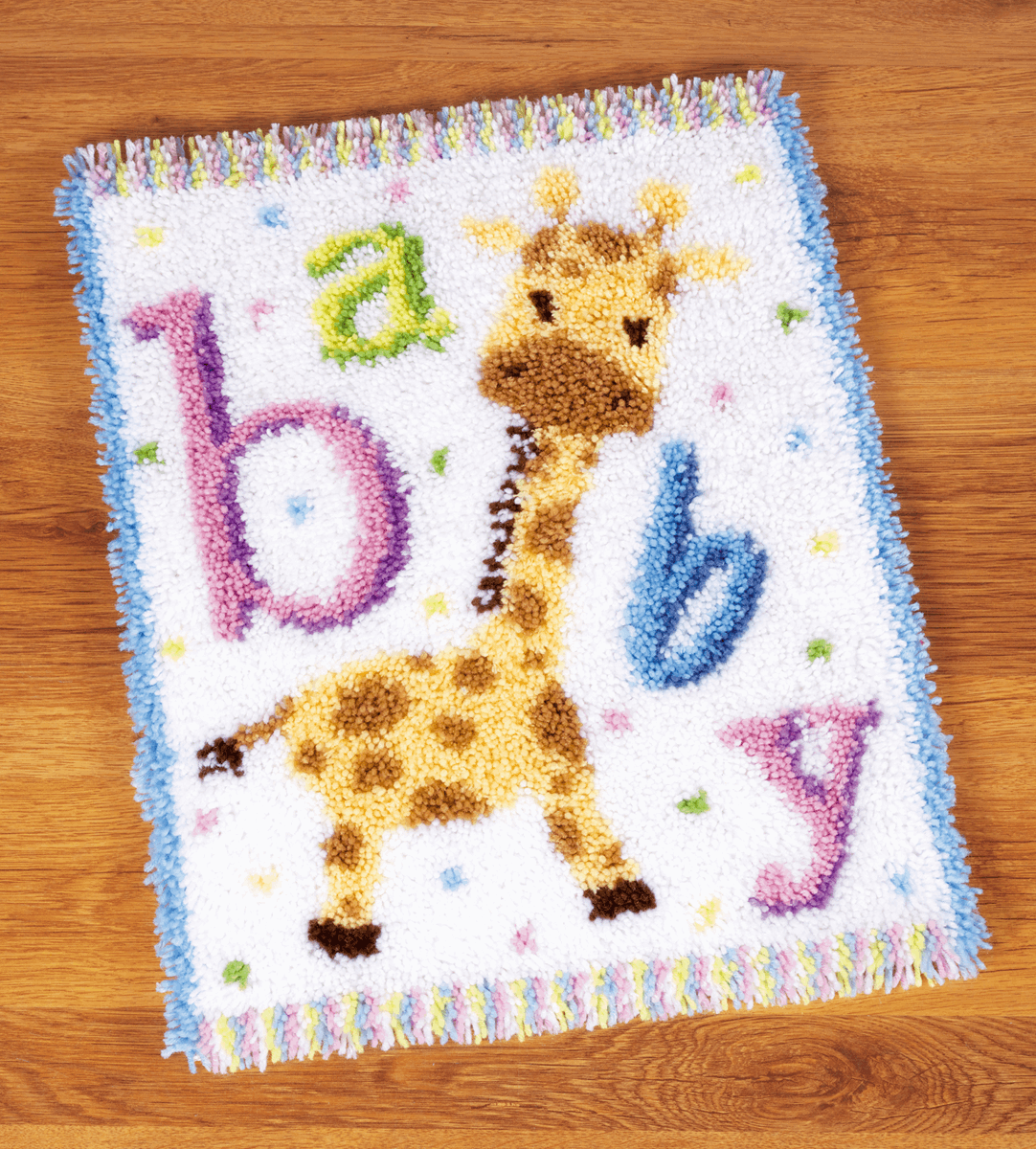 Vervaco Latch Hook Kit: Rug: Baby Giraffe II - Image 2