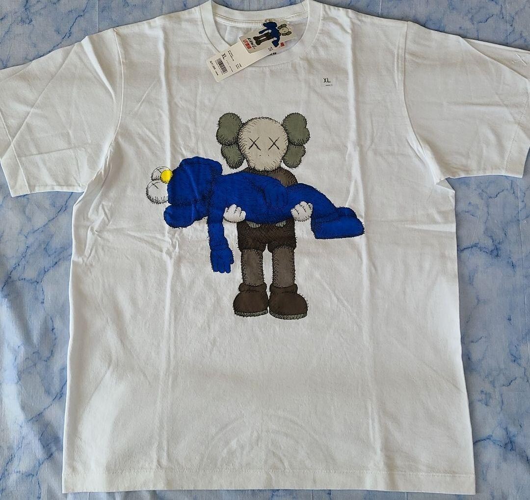 国内配送 UNIQLO UT x KAWS BFF COMPANION TEE WHITE SIZE XL XL(JPN) size KAWS×UNIQLO Companion BFF T-shirt White from