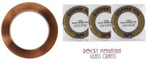 3 Packs 7/32" BLACK BACK EDCO Copper Foil Tape For Stained Glass 36 yards 1mil