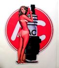 Ac Delco pinup girl sticker decal hot rod rat rod vintage look car truck drag 16