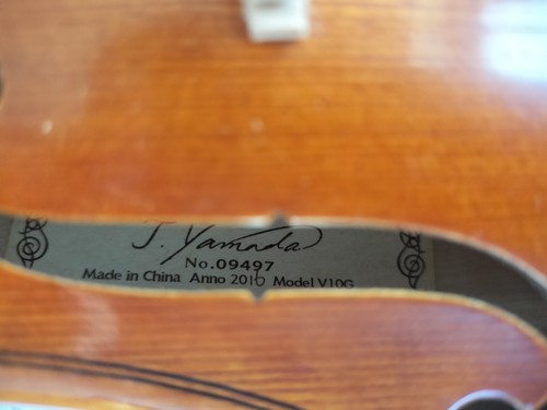 YAMAHA V10G Violin 4/4 made in 2016 with soft case Handcrafted #2048 - Picture 3 of 19