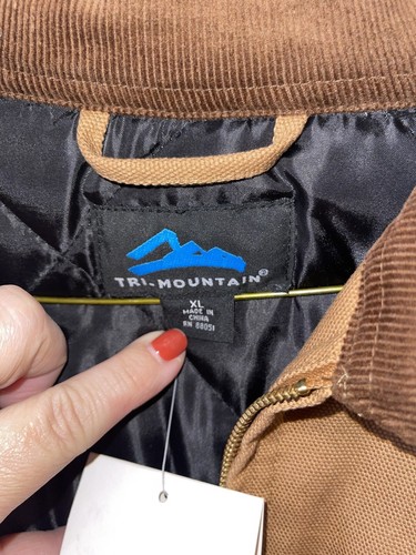 Chaqueta de trabajo de lona para hombre Tri-Mountain Pathfinder 4800 algodón varios bolsillos XL NUEVA CON ETIQUETAS - Imagen 13 de 19