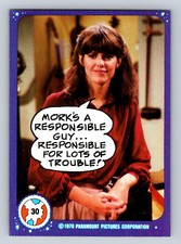 1978 Topps Mork & Mindy Card # 30 Mork's a Responsible Guy