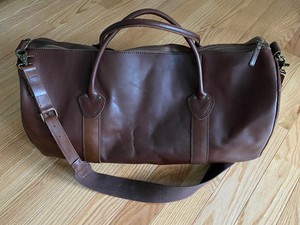 ll bean leather duffle