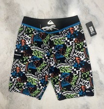 NWT QUICKSILVER Men's/Youth 29 Swim Trunks Board Shorts, Retail 44