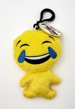 Emoji Plush Keychain Backpack Clip-On Laughing Crying NWT Approx 4.5" Expression