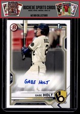 2021  Bowman Prospect Autographs #PAPR-GH Gabe Holt BREWERS