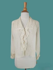 Vintage 10s Edwardian Antique Blouse - sm, med, lg