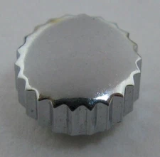 Crown for watch in nickel/chrome plated 5.4 millimeters fit stem 0.9 mm tap 10