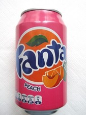 FANTA PEACH 2015 DENMARK empty can 330ml top opened