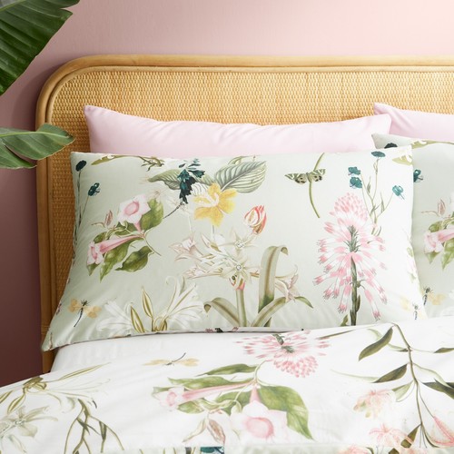 Funda nórdica reversible RHS exótica floral 100 % algodón 200 TC ropa de cama verde - Imagen 3 de 12