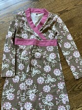 TEA COLLECTION GIRLS LONG SLEEVE TUNIC FLORAL PRINT DRESS