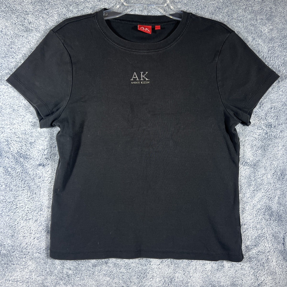 Anne Klein Women's Black Logo Embellished Casual Sport Short