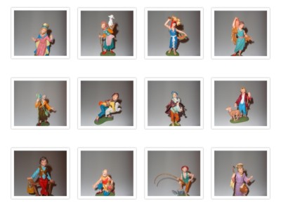 Weihnachtskrippe Fontanini - Krippenfiguren -  Italy - ca. 12 cm - Spinnenmarke