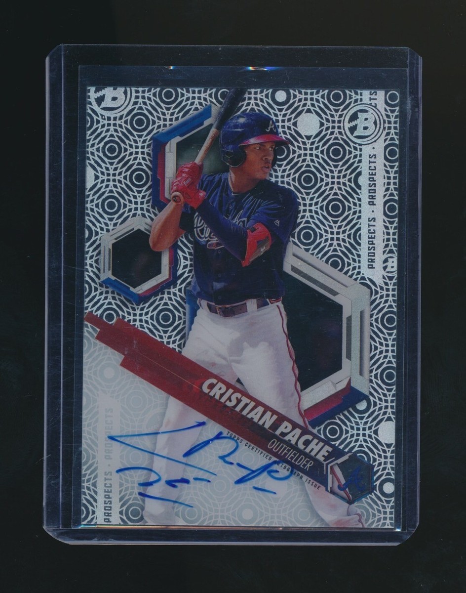 スポーツ選手 2018 Bowman Cristian Pache Auto RC CRISTIAN PACHE 2018 BOWMAN HIGH TEK PROSPECTS AUTO | eBay