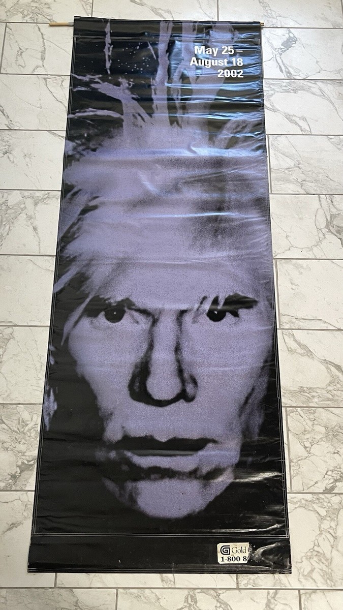 Andy Warhol Original MOCA Retrospective Exhibition Banner 2002 95