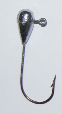 Tapered Tube Jigs, Unpainted Body, Eagle Claw 413 Cad/Tin Jig Hook, 15 Per Pack