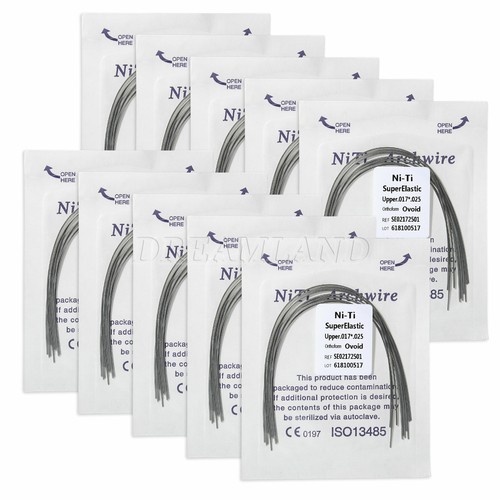 10 Packs Orthodontic Dental Super Elastic Niti Ovoid/Oval Arch Wires Rectangular - Picture 38 of 83