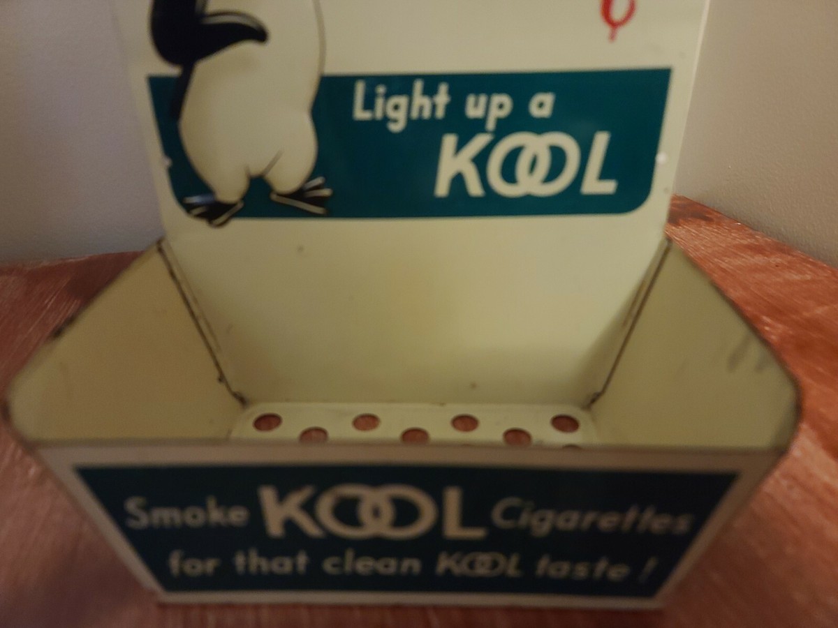 Vintage Matches Light Up A Kool Cigarette Matchbook Holder