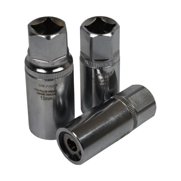US Pro Tools Stud Extractor Socket Set 1/2