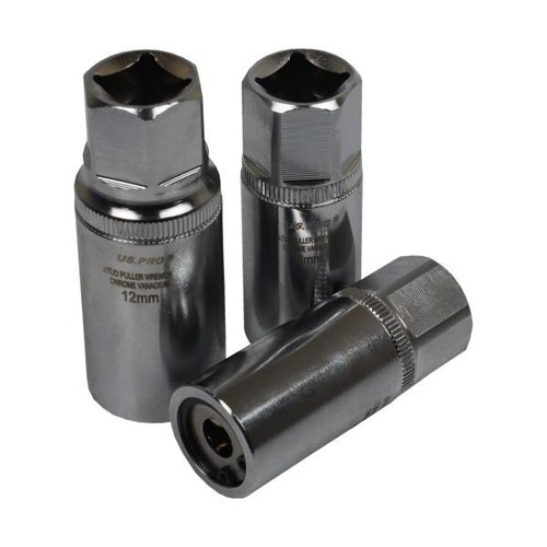 US PRO Tools 4pc 1/2dr Stud Extractor Socket Set 6 8 10 12mm Extractors ...