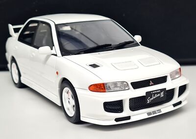 Otto 1/18 - Mitsubishi Lancer Evo III White 1995 Resin Scale Model Car